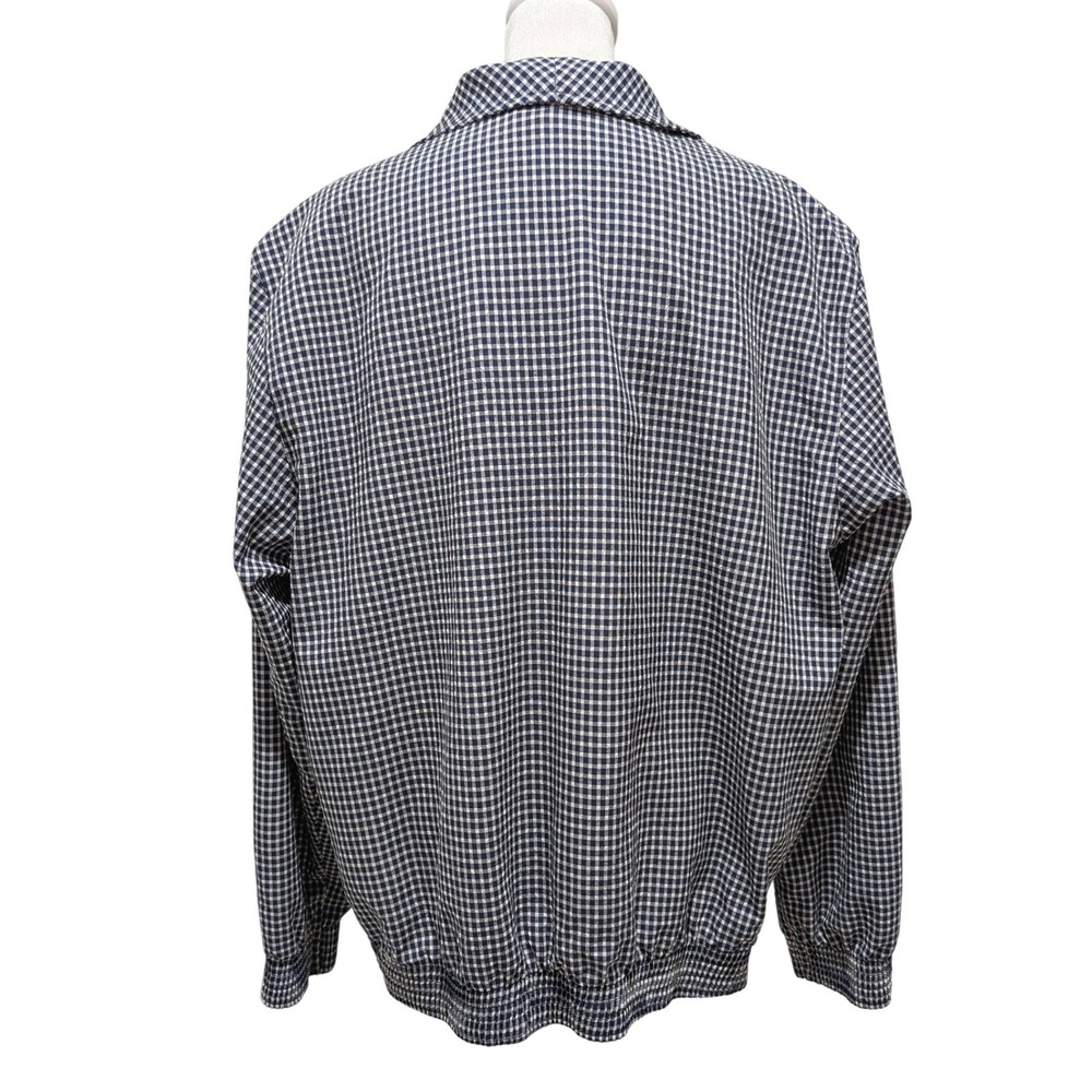 Vtg Alfred Dunner Grandmacore Blue Gingham Starburst Embroidered Zip Jacket 12 - Picture 4 of 11